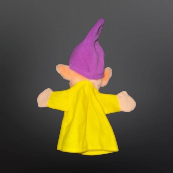 VINTAGE Disneyland Dopey Dwarf Hand Puppet Snow White & The Seven Dwarfs Plush - Picture 2 of 5